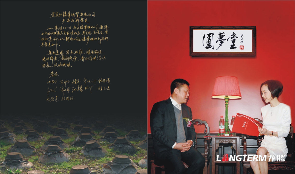 紅樓夢酒業集團公司宣傳畫冊設計|宜賓白酒公司宣傳冊設計