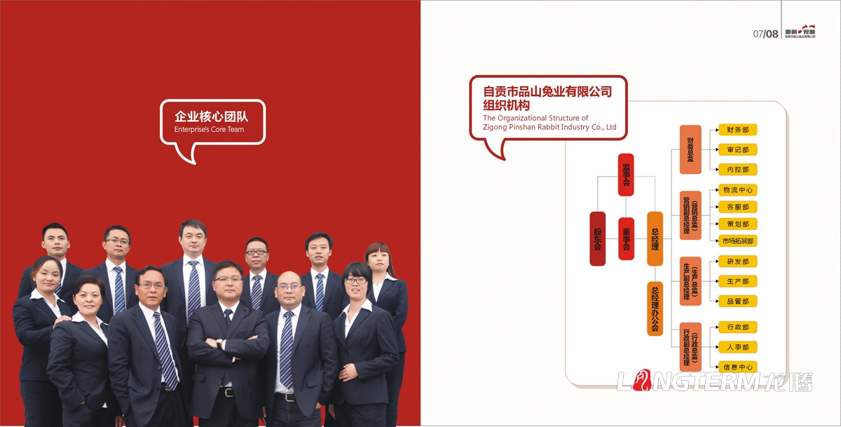 品山兔業形象畫冊設計|自貢市企業宣傳冊設計|鮮兔冷吃兔缺牙巴兔九刀兔休閑食品宣傳畫冊設計