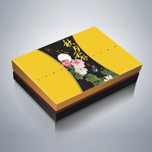 食品包裝設計-牌坊口吳家月餅包裝設計|四川成都月餅精裝禮盒包裝袋手提袋設計效果圖|秋月和舒蟾宮戲月包裝設計