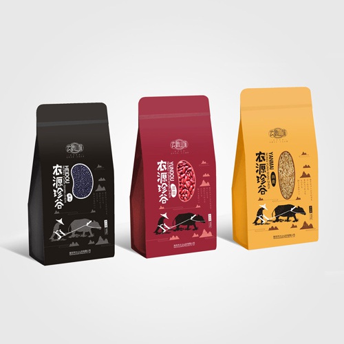 食品包裝設計-農源山珍土特產包裝設計|核桃杏仁松子瓜子牛肝菌黑虎掌菌松茸黑松露黃賴頭牛肝菌黑牛肝菌老人頭菌湯料包