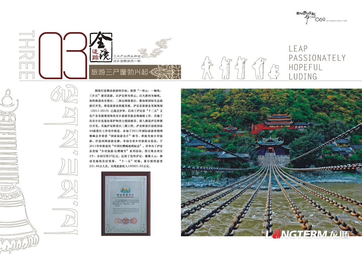瀘定縣城市形象宣傳畫冊設計|區縣城市紅色文化紀念宣傳冊設計|鄉鎮生態旅游城市宣傳手冊設計