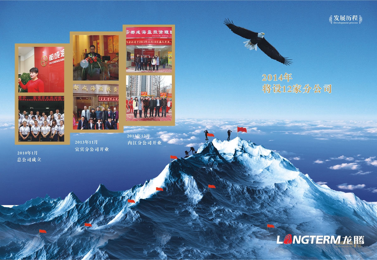 成都都成海盈投資理財公司畫冊設計|金融咨詢公司企業形象宣傳冊設計效果圖|理財顧問公司宣傳設計