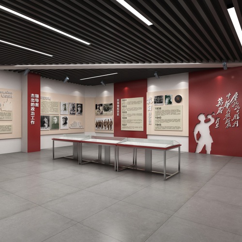 主題展館-傅鐘同志革命精神展館設計效果圖_傅鐘紀念館紅色文化建設
