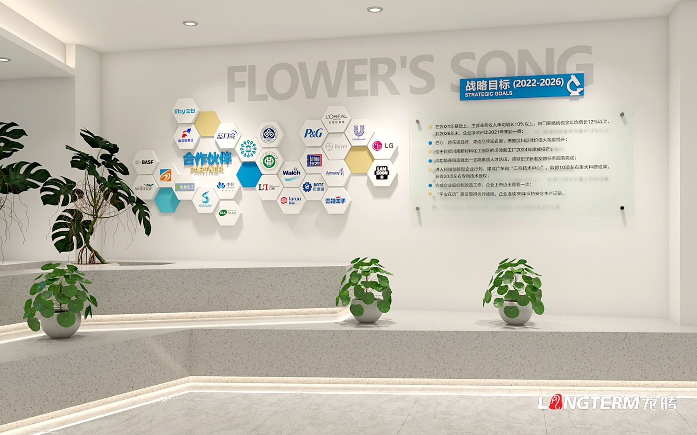 四川花語精細化工有限公司企業文化墻設計方案